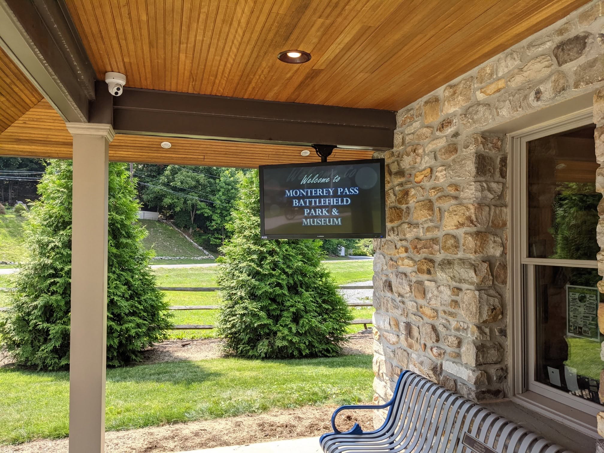 Security cameras installed at the Monterey Pass Museum and Park