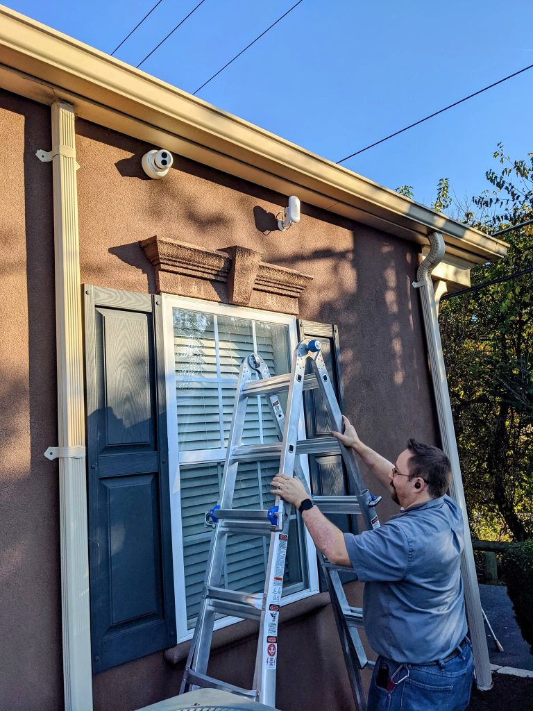 Security cameras installed at an office building in Hagerstown