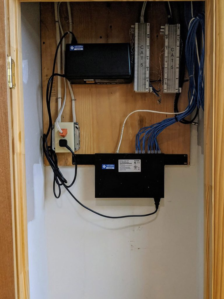 Business phone wiring installed at a non-profit