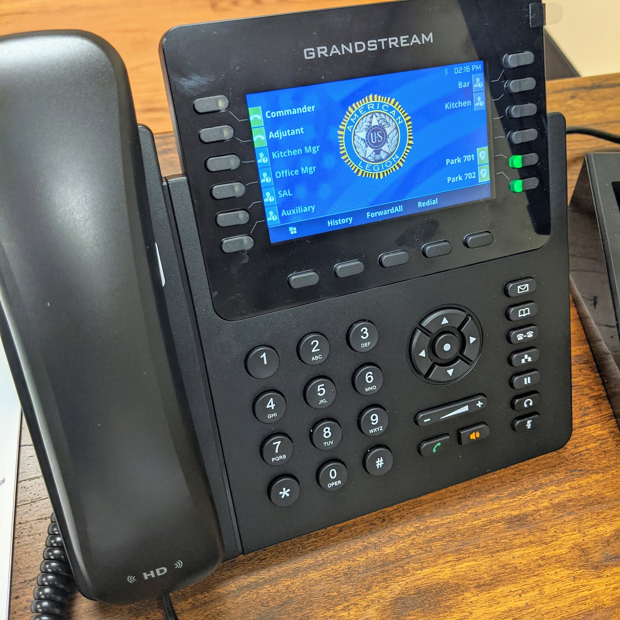 Business phone system installed at an American Legion post